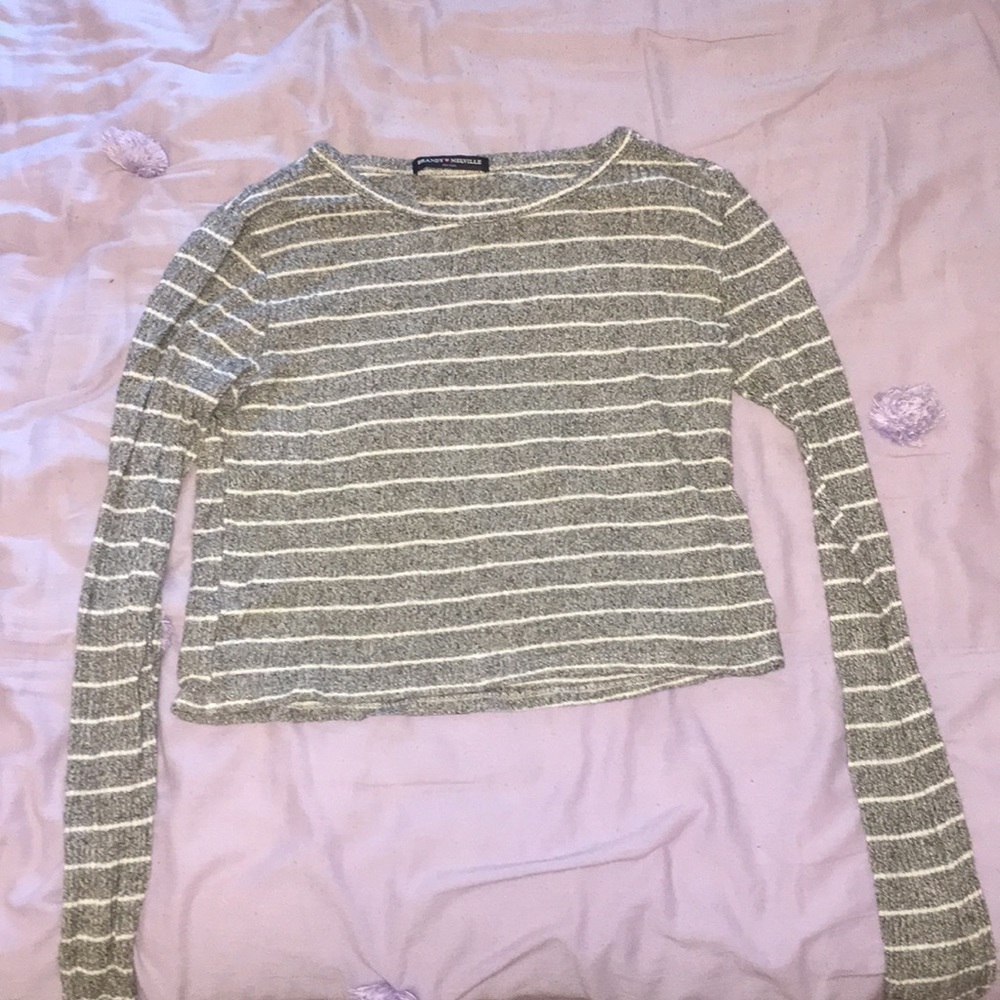 Brandy Melville Long Sleeved Striped Shirt
